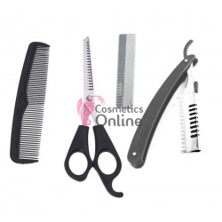 Set pentru tuns SFC02 cu foarfeca de Tuns cu Brici + Pieptene